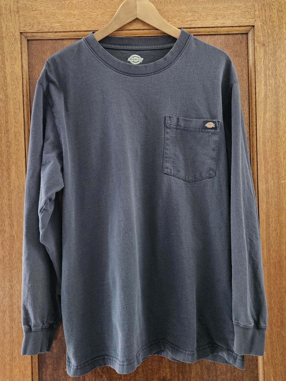 Dickies Long Sleeve Pocket Tee - Charcoal Gray